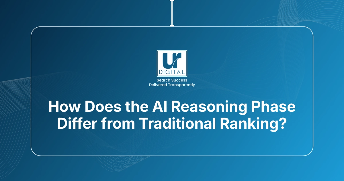 How Does the AI Reasoning Phase Differ from Traditional Ranking?